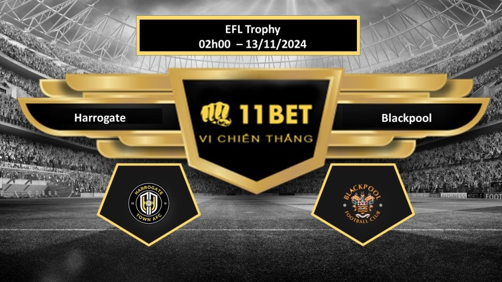 11BET Tip bóng đá Harrogate vs Blackpool, hôm nay 13/11/2024